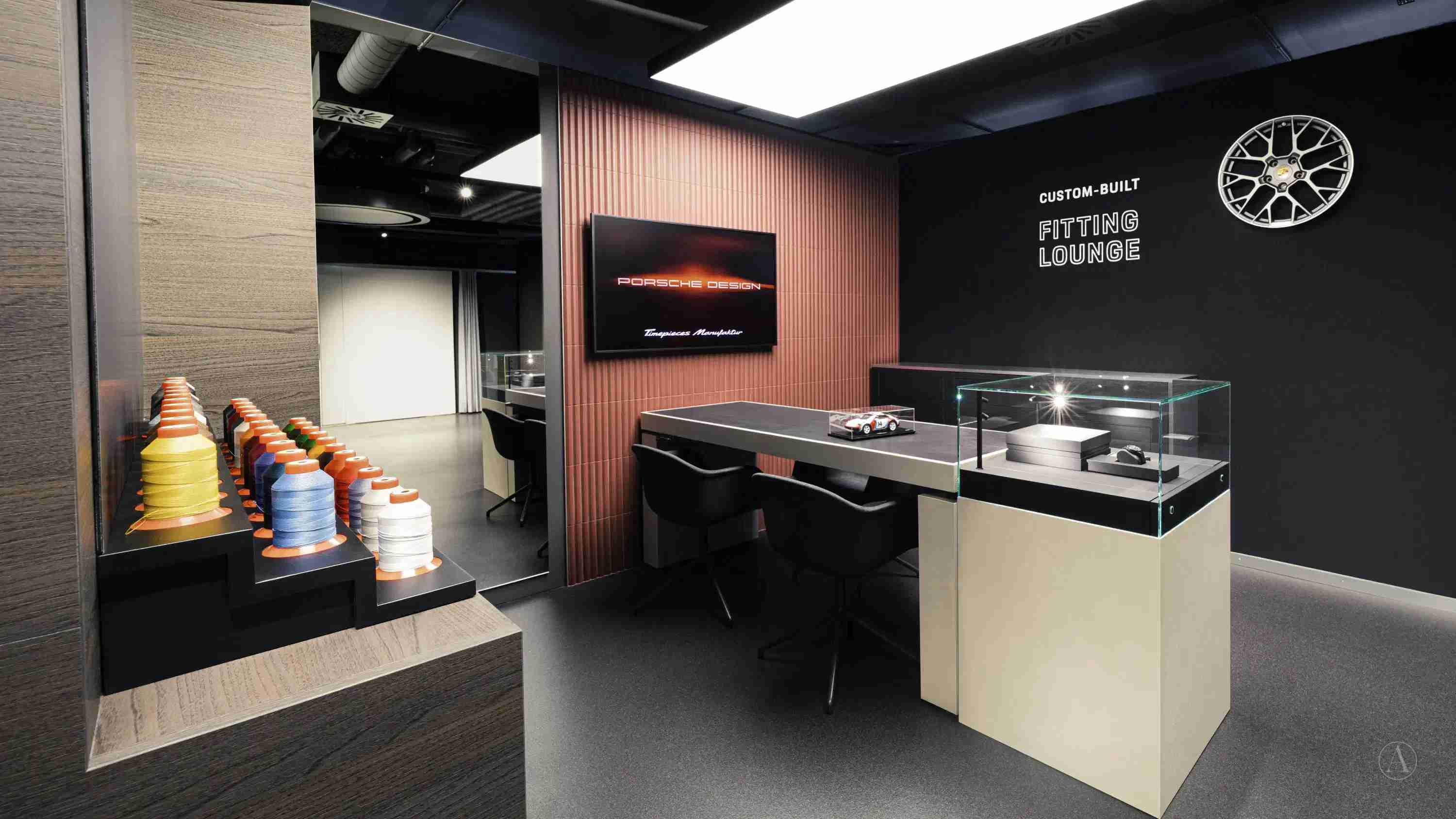 Photograph of the customisation lounge